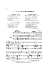 Alcandro, Lo Confesso KV 512 Non So Donde Viene - MOZART - Partition