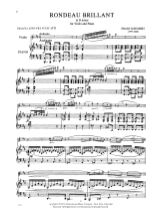 Rondeau brillant in B minor op. 70 - SCHUBERT - Partition - Violon