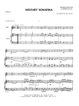 Mozart Sonatina - MOZART - Partition - Trompette