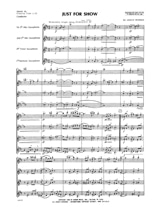 Just For Show - Lennie Niehaus - Partition - Saxophone