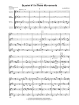 Quartet # 1 In Three Movements - Bob Mintzer - Partition - Saxophone