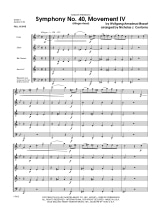 Symphony No. 40, Movement IV (Allegro Assai) - MOZART - Partition