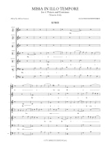 Missa In Illo Tempore - MONTEVERDI - Partition - Chœur