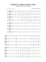 Super Flumina Babylonis - Tomas Luis de Victoria - Partition - Chœur