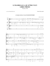 Li Madrigali a 4 Voci - Paolo Ragazzo - Partition - Chœur