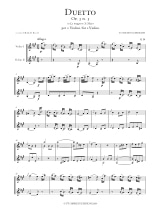 Duetto Op.3 N°3 En la Maj. G.58 - BOCCHERINI - Partition - Violon