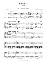 Duetto Op.3 N°4 En Sib Maj. G.59 - BOCCHERINI - Partition - Violon