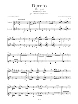 Duetto Op.3 N°6 En Ré Maj. G.61 - BOCCHERINI - Partition - Violon