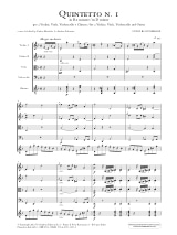 Quintette n° 1 - G 445 - Luigi Boccherini - Partition - Grand format