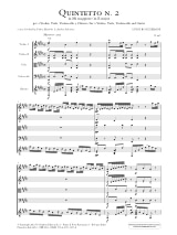 Quintette en Mi M G. 446 - conducteur - BOCCHERINI - Partition