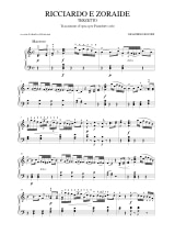Ricciardo E Zoraide. Piano - ROSSINI - Partition - Piano