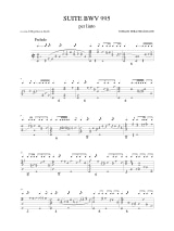 Suite BWV 995 - BACH - Partition - Luth