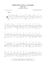Prelude, Fugue et Allegro BWV 998 - BACH - Partition - Luth