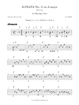 Sonate N°11 en la Maj. Sc16 et Sonate N°15 en Fa Maj. Lc21