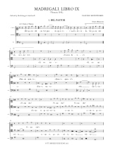 Madrigali Libro 9 - MONTEVERDI - Partition - Chœur