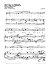 2 Lieder - BERG - Partition - Mélodies