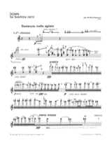 Down - Soloflöte - Jan W. Morthenson - Partition - Flûte traversière