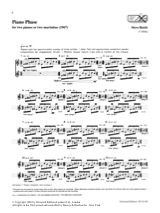 Piano Phase. 2 Pianos - Steve Reich - Partition - Piano