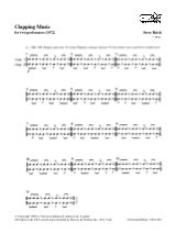 Clapping Music - Conducteur - Steve Reich - Partition - Grand format