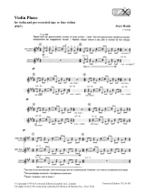 Violin phase - Steve Reich - Partition - Violon