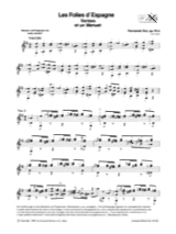 Les Folies d'Espagne variées et un Menuet op. 15/a - SOR - Partition