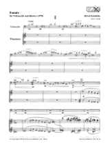 Sonate für Violoncello und Klavier 1978 - SCHNITTKE - Partition