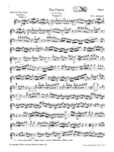6 Duets Volume 2 - 2 Flutes - MOZART - Partition - Flûte traversière