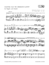 Kavatine aus Die diebische Elster - Fagott Klavier