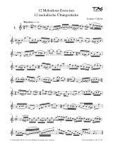 12 Melodische Ubungsstücke - Joannes Collette - Partition