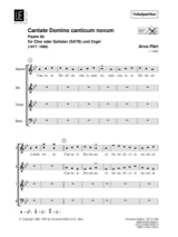 Cantate Domino Canticum Novum. Choeur seul - PÄRT - Partition - Chœur