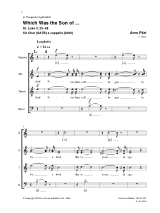 Which Was The son Of ... - PÄRT - Partition - Chœur