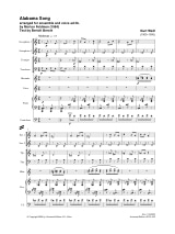 Alabama Song - Score - Weill Kurt / Brecht Bertolt - Partition