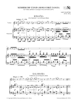 Mährische Tänze - JANACEK - Partition - Violon