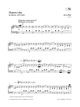 Ukuaru Valss - PÄRT - Partition - Piano