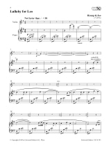 Lullaby for Leo - Hyung-Ki JOO - Partition - Violon