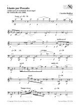 Llanto por Pescaito - Cristóbal Halffter - Partition - Violoncelle