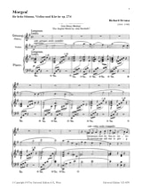 Morgen Opus 27-4 - Richard Strauss - Partition - Violon