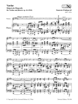 Vardar - Violon - Pantscho Wladigeroff - Partition - Violon