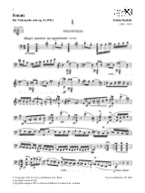 Sonata op. 8 1915 - KODALY - Partition - Violoncelle
