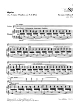 La Fontaine D'arethuse Op. 30 N° 1 - SZYMANOWSKI - Partition - Violon
