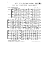 4 altungarische Volkslieder - BARTOK - Partition - Chœur