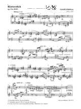 Klavierstück Opus 33a - SCHOENBERG - Partition - Piano