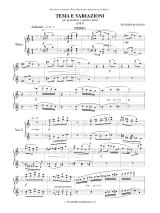 Tema E Variazioni - Manzino - Partition - Piano