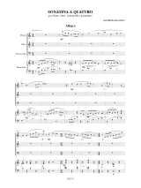 Sonatina a quattro - flauto oboe violoncello piano - Giuseppe Manzino