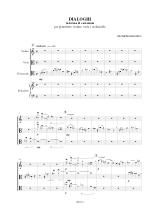 Dialoghi - Giuseppe Manzino - Partition - Quatuors